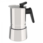 Caffettiera 4 Tazze STEEL MOKA Acciaio lucido Pedrini 02CF037