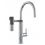 Miscelatore cucina con canna girevole e filtro acqua integrato Finitura Cromato - Gun Metal Franke Vital Capsule 2 in 1 120.0621.229