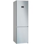 Frigorifero combinato da libero posizionamento Classe D NoFrost Altezza 203 cm Inox look BOSCH KGN397LDF