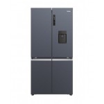 Frigorifero side by side 4 Porte Classe E No Frost Altezza 190 cm Black Inox Cube 90 Serie 5 Haier HCR5919EHMB 