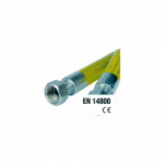 Tubo gas Flessibile Certificato L. 2m 1/2"M F VALGAS0028MF Idro Bric
