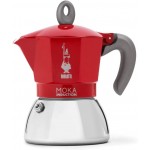 Bialetti Caffettiera Moka Induction 4 Tazze Rossa