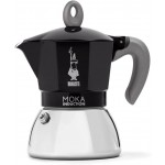 Bialetti Caffettiera Moka Induction 4 Tazze Nera