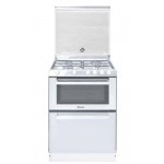 Cucina a Gas 4 Fornelli Forno Elettrico Lavastoviglie 6 coperti Bianco Candy TRIO 4GWNT/1