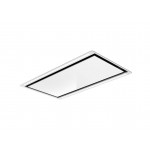 Cappa a Soffitto 100 x 57 cm  H 30 Vetro Bianco e Cornice Bianca Elica HILIGHT GLASS H30 WH/A/100 - PRF0146246A