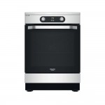 Cucina Libera installazione 60 x 60 cm 4 Zone Induzione Forno Elettrico Acciaio Inox Hotpoint HS68IQ8CHX/E