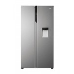 Frigorifero side by side Libera installazione 2 Porte Classe D Total No frost Finitura Platinum Inox Dispenser di acqua SBS 90 Serie 5 Haier HSR5918DWMP