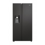 Frigorifero side by side Libera installazione 2 Porte Classe D Total No frost Finitura Slate black Dispenser acqua e ghiaccio SBS 90 Serie 5 Haier HSW79F18DIPT 