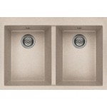 Lavello Quadra 340 80x53 2 Vasche Avena 51 Elleci LGQ34051BTP