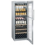 Cantina Vini Libera Installazione Vinidor 2 Temperature 155 Bottiglie Altezza 192 cm Larghezza 70 cm Classe G Acciaio Inox Liebherr WTes 5972 001