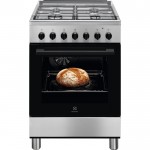 Cucina a libera installazione 60 x 60 cm piano a gas 4 Fuochi e forno elettrico Multifunzione Classe A Inox ELECTROLUX LKK620000X 