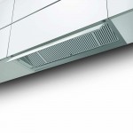 Cappa ad Incasso Sottopensile Anticondensa 90 cm Finitura Acciaio inox e Vetro bianco Faber IN-NOVA ZERO DRIP A90 305.0626.489