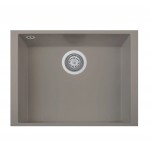 ON6010ST Lavello 1 vasca installazione sottotop Plados Serie One 60-10 ST code 72 ULTRAGRANIT TARTUFO