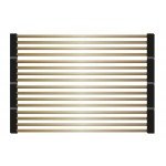 Accessorio Rollmat Gocciolatoio pieghevole in silicone e acciaio inox Finitura Gold - Oro Dimensioni 442 x 316 mm Plados ROLLMAT-GO