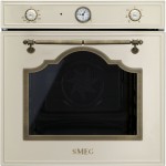 Forno da Incasso Elettrico Multifunzione 60 cm Ventilato Panna Estetica Cortina Smeg SF700PO