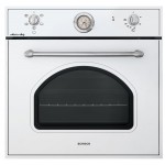 Forno da Incasso Multifunzione Elettrico 60 cm 5 Funzioni finitura Bianco Maniglia e manopole in metallo cromate NEW ENGLAND SCHOCK SFN5407CN