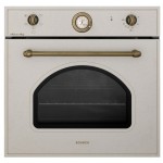 Forno da Incasso Multifunzione Elettrico 60 cm 5 Funzioni finitura Avena Maniglia e manopole in metallo anticate NEW ENGLAND SCHOCK SFN5458N