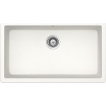 Lavello incasso 1 Vasca - Monovasca sopratop - sottotop 838,2 x 469,5 mm CRISTALITE Bianco Assoluto SOLIDO N100XL SCHOCK SOLN100L01