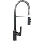 Miscelatore Cucina monocomando bocca a molla con asta orientabile finitura Nero PROFESSIONAL NEW AQUASOFT SCHOCK SXSOFTBK