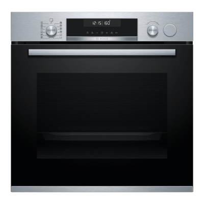 Forno da Incasso Multifunzione Elettrico Vapore Inox Vetro Nero Serie 6 Bosch HRG5180S0