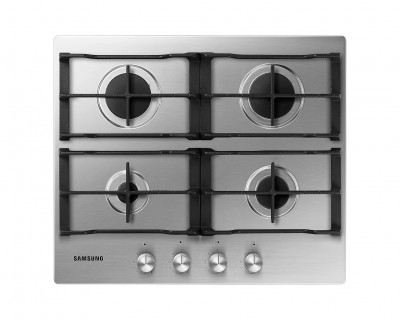 Piano Cottura da Incasso a Gas Inox Griglie in Ghisa 4 Fuochi 60 cm Samsung NA64H3010AS/T1