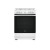 Cucina Libera Installazione 4 Fuochi Gas e Forno Elettrico Ventilato con Grill 60 x 60 cm colore Bianco Indes iIS67G4PHW/E