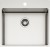 Lavello da Incasso 1 vasca - Monovasca Flat - Filotop 54 x 51 cm finitura Acciaio Inox Satinato Compass 500 Elleci LIM500SAC