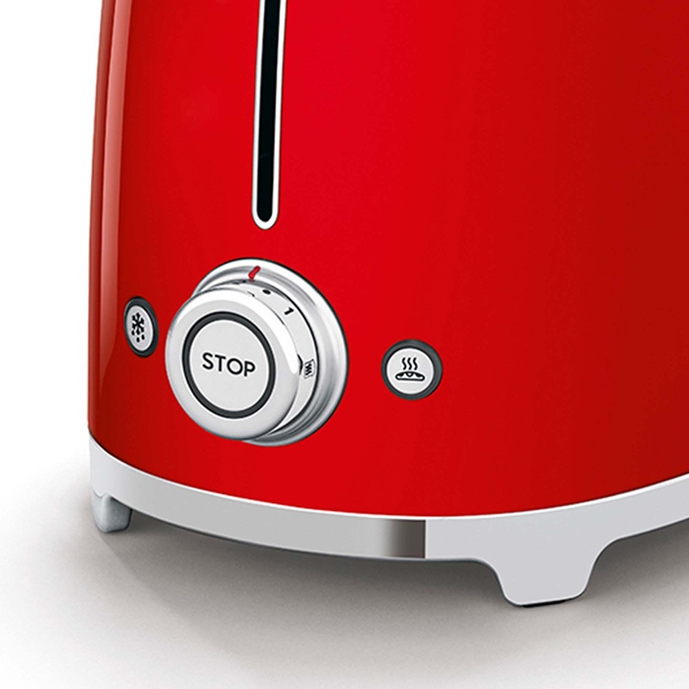 Tostapane 2 Fette Anni 50 Rosso Smeg 50's Style TSF01RDEU