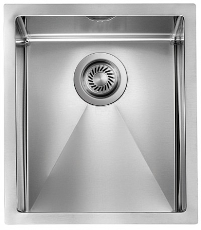 Lavello da Incasso 1 Vasca 39 x 45 cm Sottotop Acciaio Inox Satinato FILORAGGIATO CM 012004.X0.01.2018 - 012004XCSSP