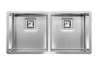 Lavello da Incasso 2 Vasche 89 x 45 cm Slim Acciaio Inox Satinato PYPER CM 01532B.X0.01.2063 - 01532BXCSSP