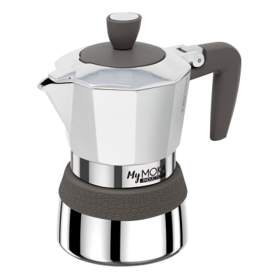 Caffettiera 3 Tazze MYMOKA Cromo lucido 02CF095 Pedrini