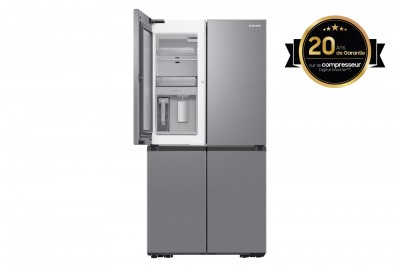 Samsung RF65DG960ESR Frigorifero Side by Side 4 Porte Samsung con Beverage Center Classe E No Frost Inox spazzolato