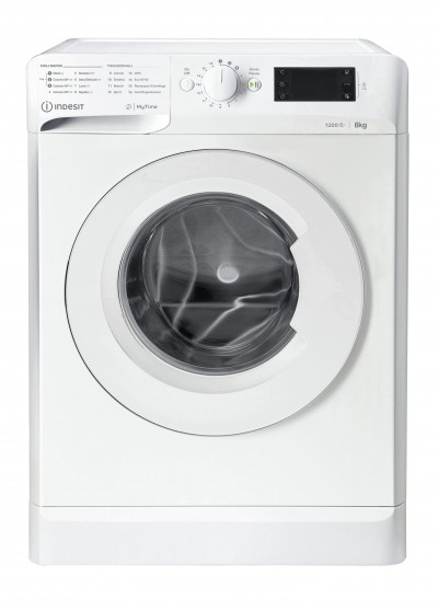 Lavatrice Carica Frontale Libera Installazione Slim 6 Kg Classe F Profondità 42,5 cm Centrifuga 1200 GiriMin. INDESIT MTWSE 61251 W IT