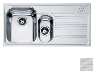 Lavello da Incasso 2 Vasche con Gocciolatoio Destro Inox Dekor Franke 101.0022.385 - 85820662