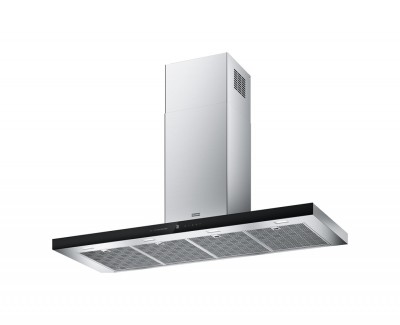 Cappa a Parete 120 cm Acciaio Inox e Vetro nero Classe A+ Format Plus Franke FTLN H45 X/BK A120 - 325.0657.265