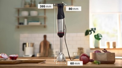 Bosch Serie 6 MSM6M621 frullatore  Frullatore ad immersione 0,5 L 1000 W Nero, Acciaio inox