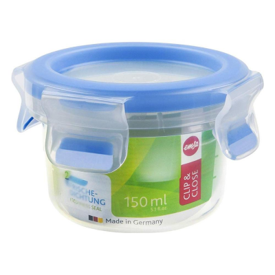 Contenitore alimenti 150ml CLIP & CLOSE Ermetico Azzurro e Trasparente 508550 Emsa