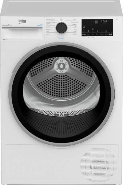 Beko BT393IS Asciugatrice Pompa di calore Libera Installazione 9 Kg Classe A+++ OptiSense Bianco Beyond 