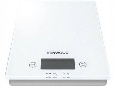 Kenwood DS401.W Bilancia Elettronica da Cucina con Piano in Vetro Bianco