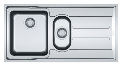 Lavello da Incasso 2 Vasche + Gocciolatoio Inox Franke Aton ANX 251 2 127.0204.603 