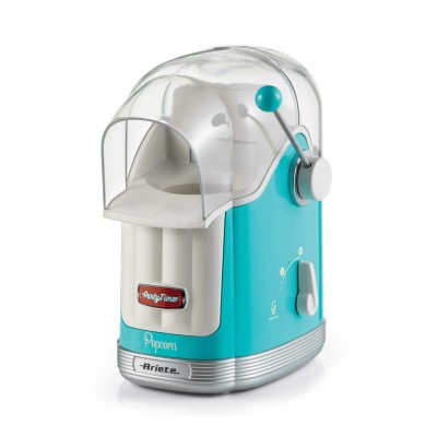 Ariete 2958 Pop Corn Maker Party Time Macchina per pop corn con leva 1100 Watt Capacità 600 g,  Celeste