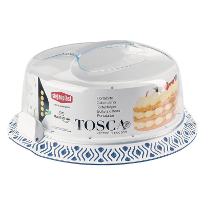 Porta torta Con Coperchio TOSCA Blu 55851 Stefanplast