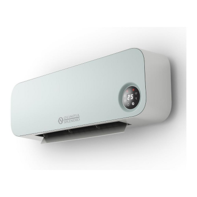 Termoventilatore Ceramico a Parete Stufa elettrica 2000 Watt Caldobagno con Termostato Telecomando Wifi e Supporto vocale Olimpia Splendid 99265 Caldo Sky G Wifi