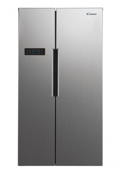 Candy CHSVN 174X Frigorifero Side by Side Libera Installazione 2 Porte No Frost Classe E Acciaio Inox Altezza 177 cm