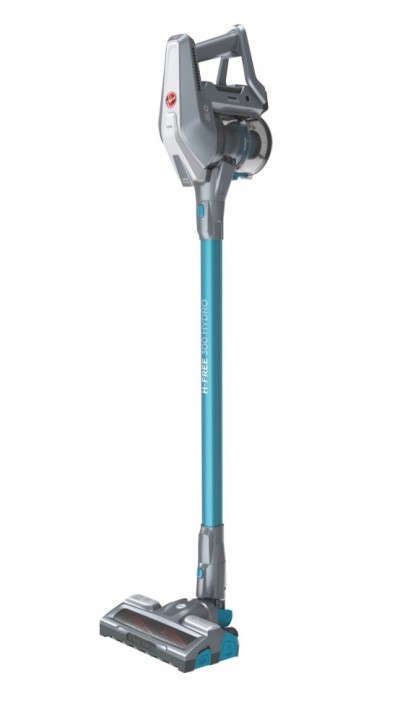 Hoover HF322YHM 011 H-Free 300 Hydro - Scopa senza filo Senza sacchetto Doppia Azione di Pulizia  44 W Grigio e Blu