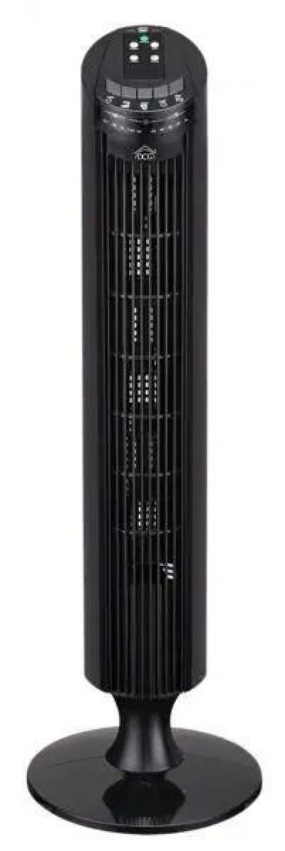 DCG Eltronic VE9295 T Ventilatore a Colonna Torre con Telecomando senza Pale Nero