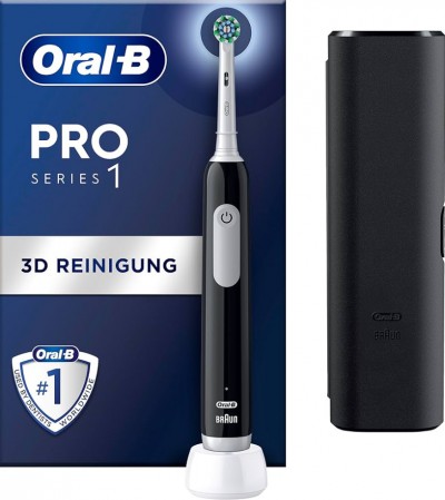 Oral-B Pro 1 Cross Action Adulto Spazzolino rotante-oscillante Nero