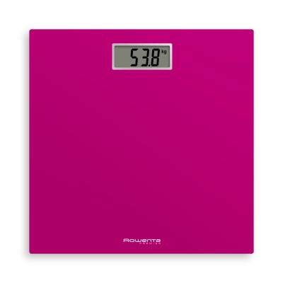 Rowenta Classic BS1503 Bilancia Pesapersone Digitale Vetro Temperato  30x31cm - Ultrasottile Fucsia