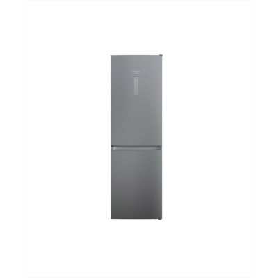 Frigorifero combinato a libera installazione Classe E No Frost Altezza 192 cm Saturn Steel Hotpoint HAFC8 TO32SX