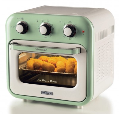 Ariete 4632 Friggitrice ad aria e forno Vintage 1400W  Capacità 16L Doppio vetro Verde